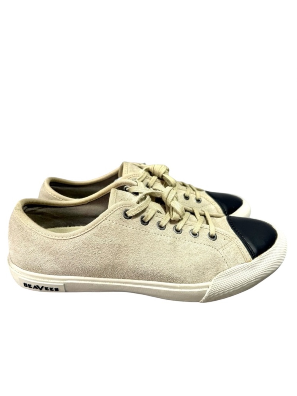 SeaVees Putty Army Issue Low Dharma Suede Leather Sneakers
